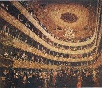 L'interno del vecchio Burgtheater- 1888- Vienna